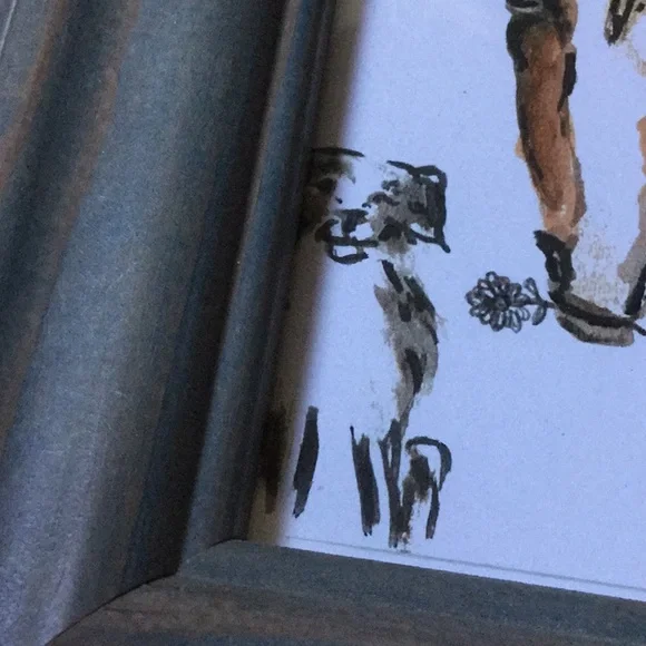 Artisan print artwork farmer’s market horse dog pet animal artwork cowgirl farm - Picture 8 of 8